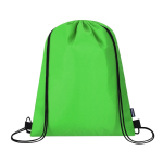 Mochila de cordão com função térmica no interior 4 L cor verde primeira vista