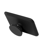 Porta-cartões para telemóvel, suporte e fixação amovível e ajustável cor preto primeira vista