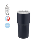 Copo de aço inoxidável reciclado de design em relevo 500 ml