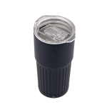 Copo de aço inoxidável reciclado de design em relevo 500 ml oitava vista