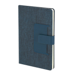 Caderno de rPET com bolso para cartões, folhas A5 pautadas segunda vista