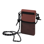 Bolsa tiracolo de poliéster com fecho principal e bolso exterior segunda vista