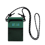 Bolsa tiracolo de poliéster com fecho principal e bolso exterior vista principal