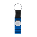 Porta-chaves de nylon com moeda para carrinho e suporte para telemóvel cor azul primeira vista