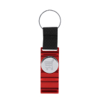 Porta-chaves de nylon com moeda para carrinho e suporte para telemóvel cor vermelho primeira vista