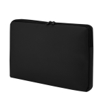 Clássica bolsa para portátil acolchoada feita de PU até 15'' cor preto primeira vista