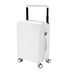 Trolley de cobertura dura com porta-copos e suporte para tablet cor branco primeira vista