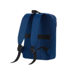 Mochila de poliéster rPET macio para tablet e portátil até 15'' cor azul-marinho terceira vista
