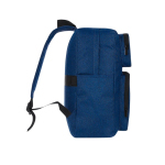 Mochila de poliéster rPET macio para tablet e portátil até 15'' cor azul-marinho quarta vista