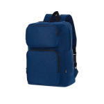 Mochila de poliéster rPET macio para tablet e portátil até 15'' cor azul-marinho primeira vista