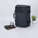 Mochila com 3 modos de transporte, ideal para viagens 15'' cor azul-marinho