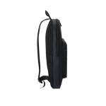 Mochila para portátil de PU macio com bolso frontal 15'' cor azul-marinho quarta vista