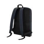 Mochila para portátil de PU macio com bolso frontal 15'' cor azul-marinho primeira vista