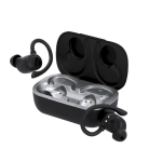 Auriculares ergonómicos supra-auriculares cor preto primeira vista