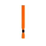 Pulseira para eventos de poliéster com fecho de segurança ajustável cor cor-de-laranja fluorescente primeira vista
