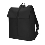 Mochila macia ao toque com fecho de fivela e tira para trolley 14'' cor preto primeira vista