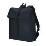 Mochila macia ao toque com fecho de fivela e tira para trolley 14'' cor azul-marinho primeira vista