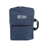 Mochila para portátil e ideal para viagens de poliéster reciclado 15'' cor azul vista principal