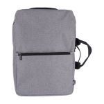 Mochila para portátil e ideal para viagens de poliéster reciclado 15'' cor cinzento-claro primeira vista