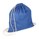 Mochila de cordão de algodão colorido Oeko-Tex® 140 g/m2 primeira vista