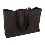 Saco de compras de algodão com fole Oeko-Tex® 280 g/m2 quarta vista
