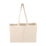 Saco de compras de algodão natural Oeko-Tex® 220 g/m2 cor caqui segunda vista