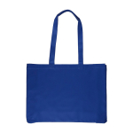 Saco de compras de algodão colorido Oeko-Tex® 220 g/m2 cor azul primeira vista