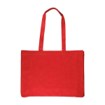 Saco de compras de algodão colorido Oeko-Tex® 220 g/m2 cor vermelho primeira vista