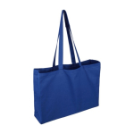 Saco de compras de algodão colorido Oeko-Tex® 220 g/m2 segunda vista