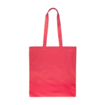 Saco de compras de algodão colorido Oeko-Tex® 140 g/m2 cor cor-de-rosa primeira vista