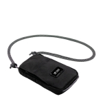Bolsa tiracolo de poliéster reciclado com alça ajustável BrandCharger cor preto vista principal