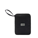 Carteira de viagem de poliéster reciclado tamanho A5 BrandCharger cor preto vista principal