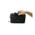 Bolsa tiracolo de poliéster reciclado com vários compartimentos segunda vista