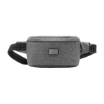 Bolsa de cintura com bolsos inteligentes e proteção RFID cor cinzento primeira vista