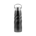 Garrafa antifugas de aço inoxidável reciclado BrandCharger 500 ml cor grafite primeira vista