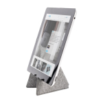 Suporte de rPET dobrável para telemóvel e tablet BrandCharger segunda vista