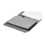 Porta-fólio de rPET com bloco de notas e bolso para dispositivos segunda vista