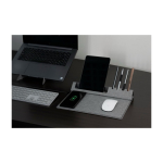 Tapete para o rato multifunções com suporte e carregador de telemóvel sétima vista