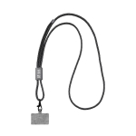 Lanyard de rPET elegante para a capa do telemóvel BrandCharger cor grafite vista principal