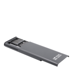 Conjunto de 24 pontas magnéticas para reparar vários dispositivos cor grafite vista principal