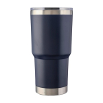 Copo térmico empilhável de aço inoxidável de parede dupla 590 ml cor azul primeira vista