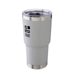 Copo térmico empilhável de aço inoxidável de parede dupla 590 ml cor cinzento vista principal