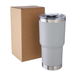 Copo térmico empilhável de aço inoxidável de parede dupla 590 ml sexta vista