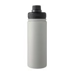 Garrafa de aço inoxidável com tampa de rosca e pega 500 ml cor cinzento primeira vista