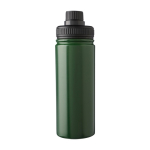 Garrafa de aço inoxidável com tampa de rosca e pega 500 ml cor verde primeira vista
