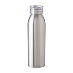 Garrafa de aço inoxidável reciclado com tampa e pega a condizer 650 ml cor prateado primeira vista