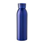 Garrafa de aço inoxidável reciclado com tampa e pega a condizer 650 ml cor azul ultramarino primeira vista
