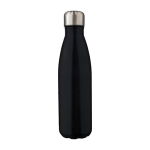 Garrafa de aço inoxidável reciclado de parede dupla 500 ml cor preto primeira vista