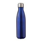 Garrafa de aço inoxidável reciclado de parede dupla 500 ml cor azul primeira vista