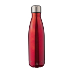 Garrafa de aço inoxidável reciclado de parede dupla 500 ml cor vermelho primeira vista